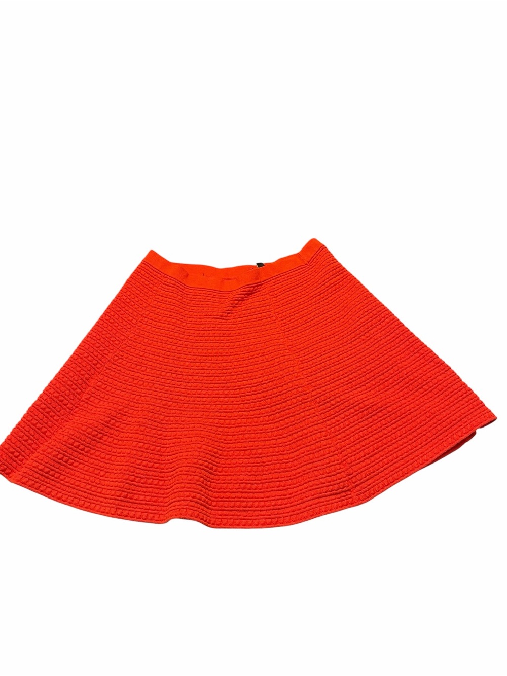 Theory Rortie Prosecco Red/ Orange Textured A-Line Skater Skirt